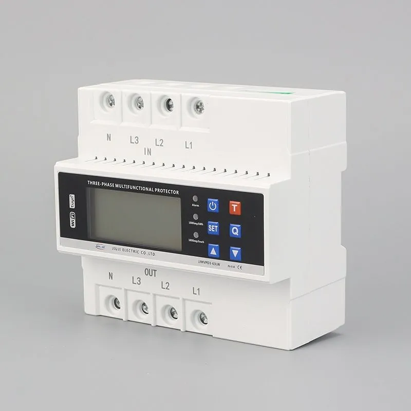 Трехфазное реле напряжения и тока с дисплеем 63A - Фото 9
