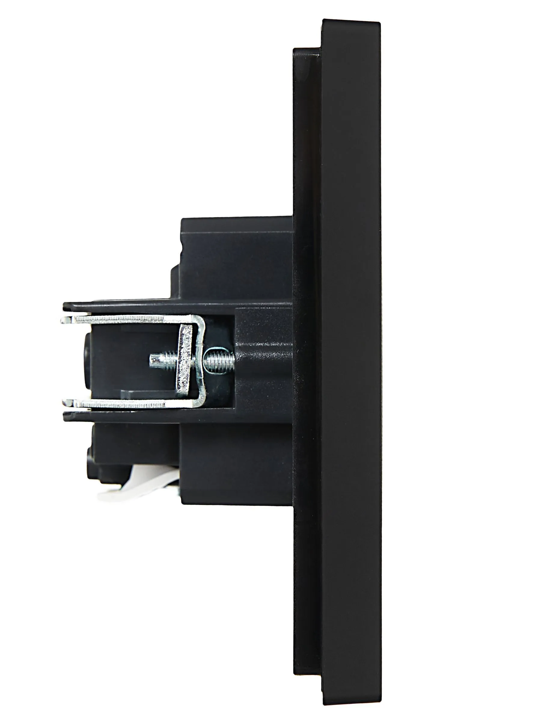 FORTE&PIANO Розетка 1-местная с заземлением без защитных шторок безвинтовое крепление 16А FP114 черный IEK - Фото 6