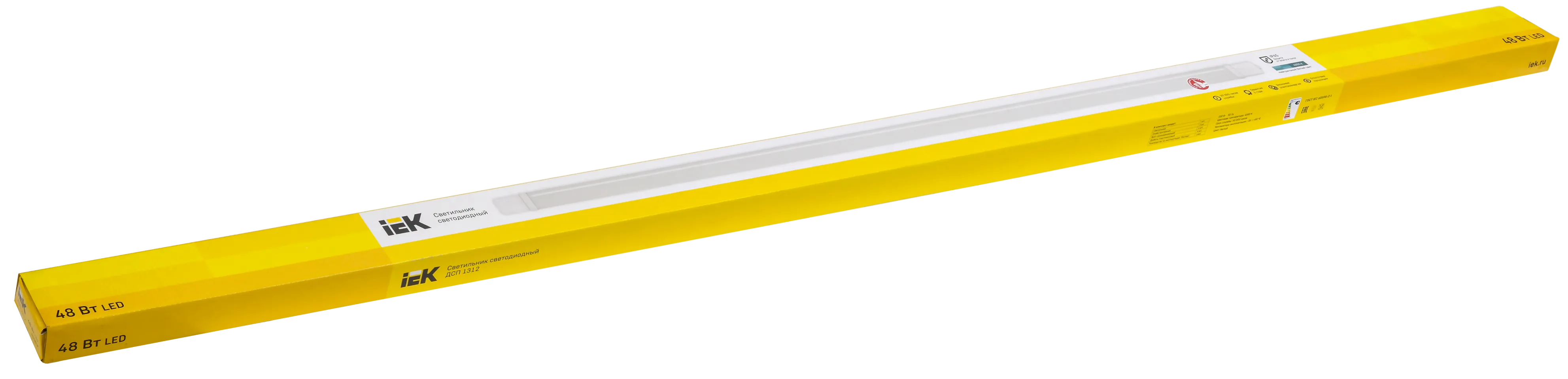 Светильник ДСП 1312 48Вт 4000К IP65 белый пластик IEK - Фото 2