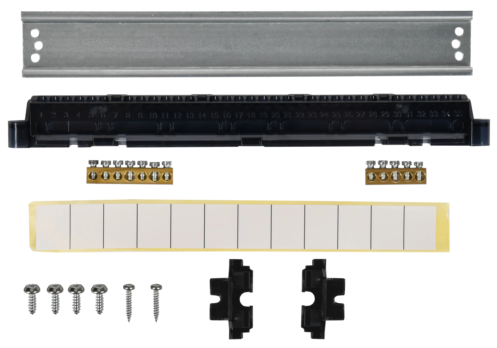 TEKFOR Корпус пластиковый БЕЛЫЙ ЩРН-П-12, IP41 черная прозрачная дверь IEK - Фото 6