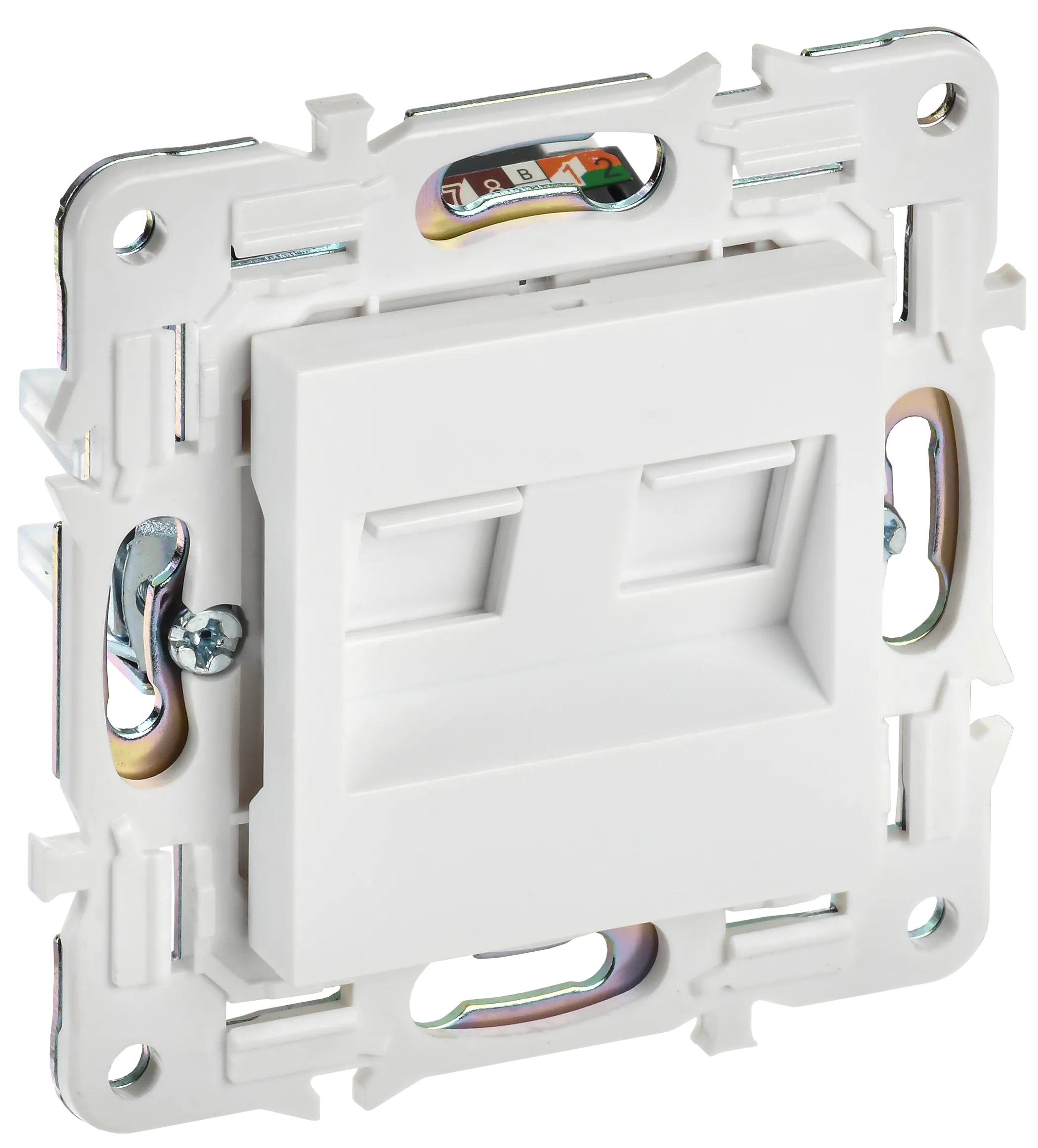 SKANDY Розетка компьютерная двойная RJ45 кат.5E SK-K03W арктический белый IEK