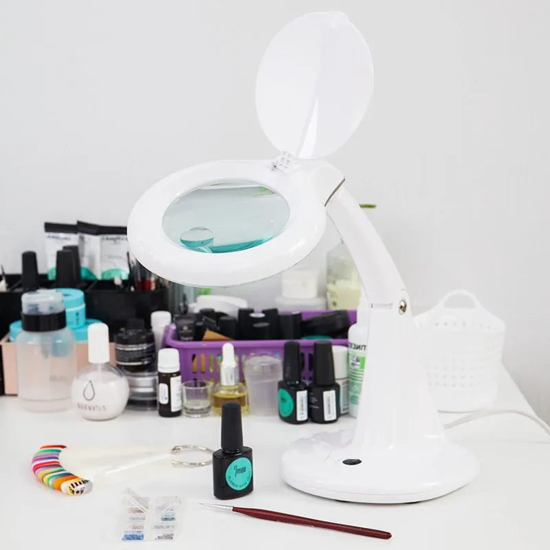 Лупа настольная 3D+12D с подсветкой 40 SMD LED, ø100мм, белая REXANT - Фото 2