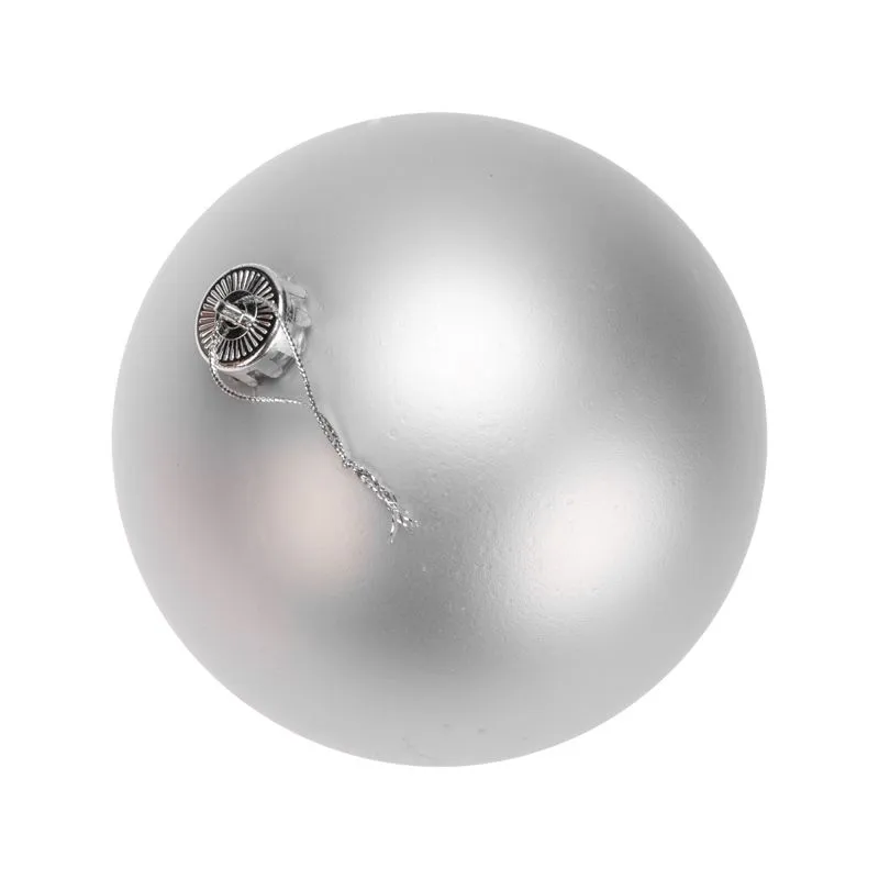 Елочная фигура Шар, 15 см, цвет серебряный матовый - Фото 2