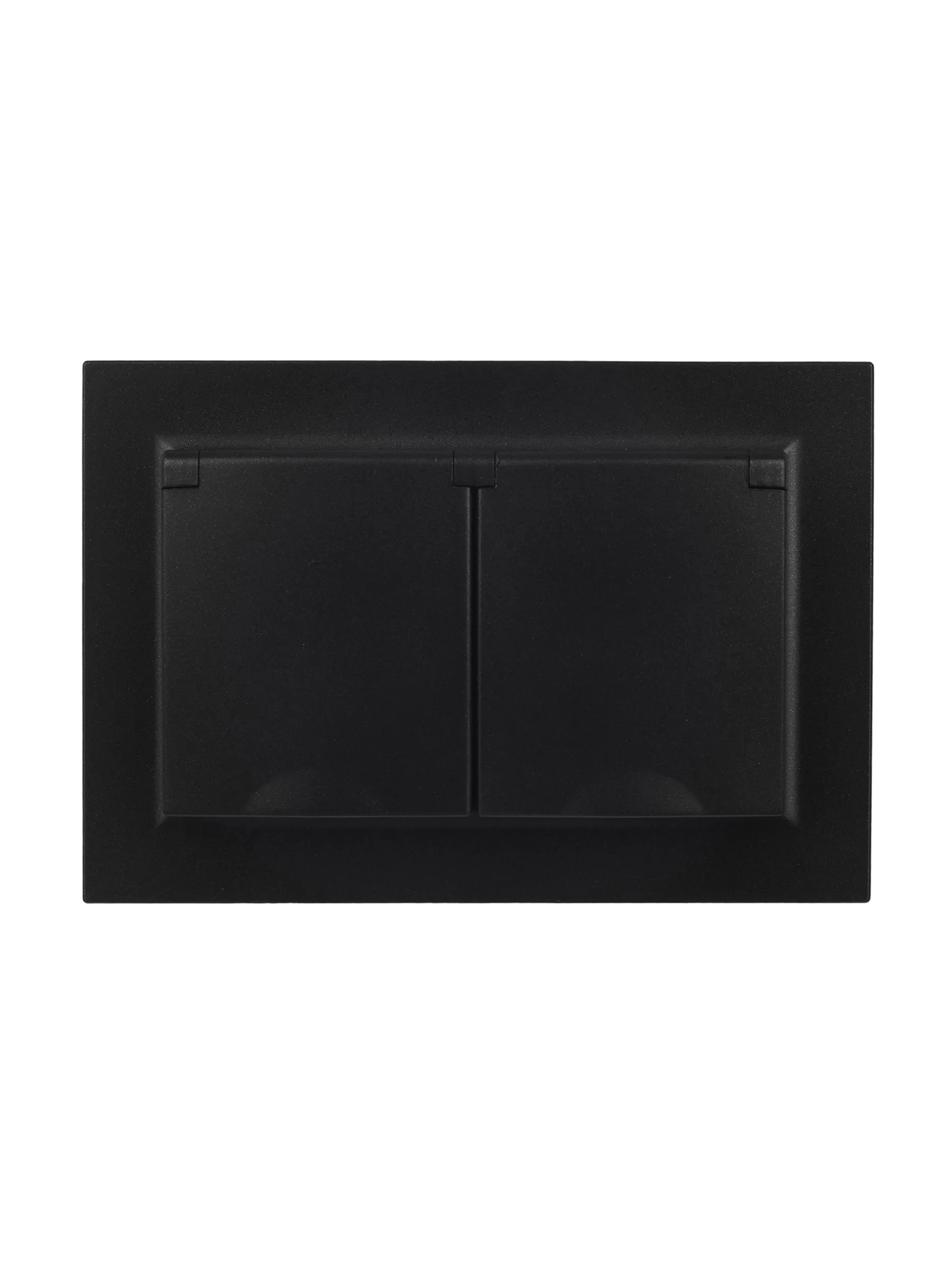 BRITE Розетка 2-местная с заземлением с защитными шторками и крышкой 16А в сборе IP44 РСбш12-3-44-БрЧ черный IEK - Фото 9