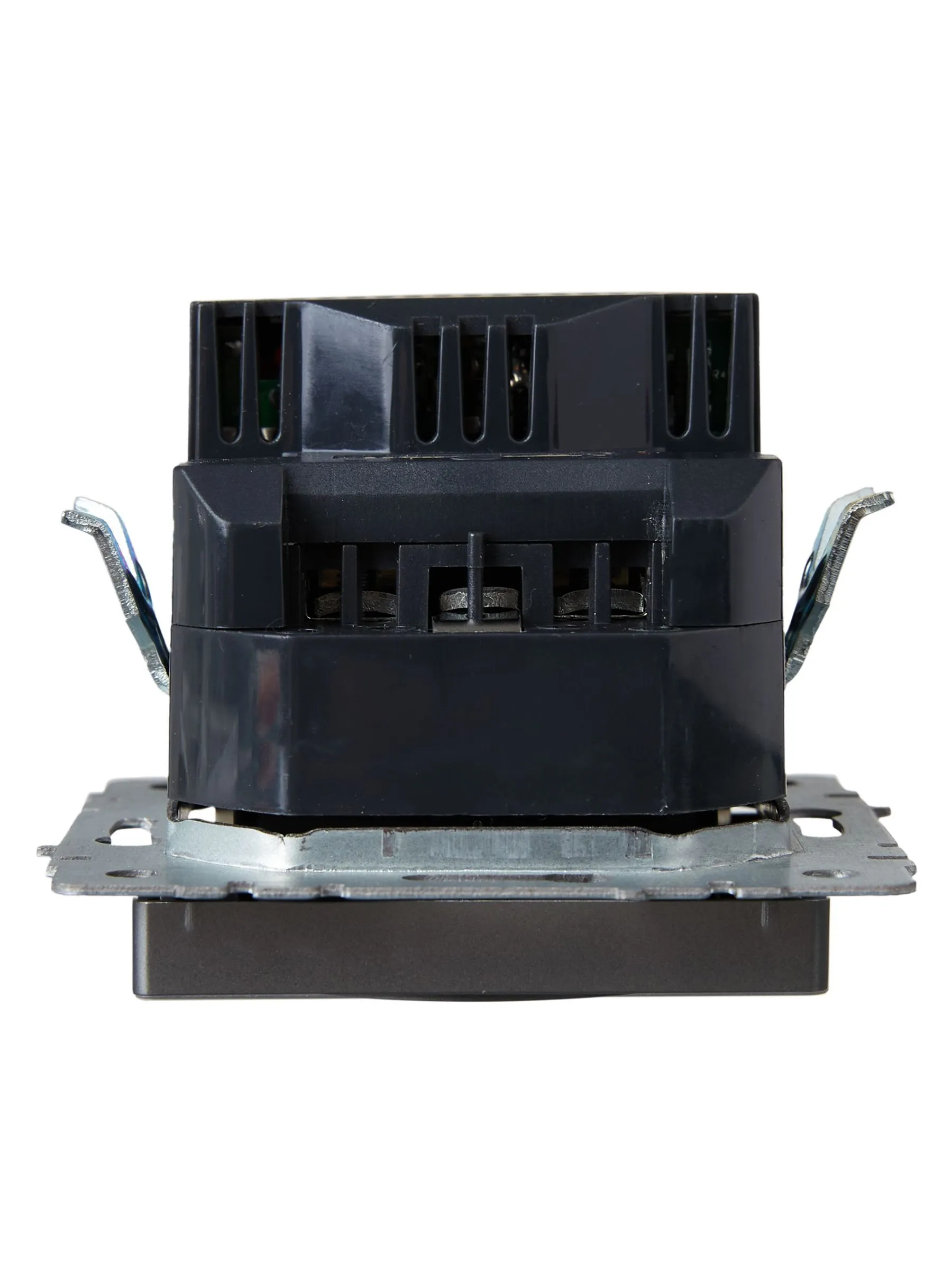 BRITE Розетка 1-местная с заземлением с защитными шторками 16А с USB A+C 18Вт РЮш11-1-БрС сталь IEK - Фото 7