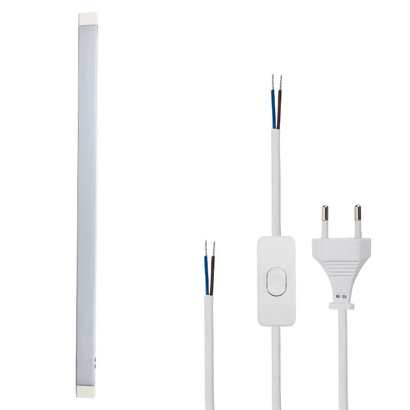 Комплект Светодиодный линейный светильник REXANT СПО 110 ОПАЛ 55 Вт, 185-265 В, IP20, 5225 Лм, 4000 K нейтральный свет + Сетевой шнур с выключателем