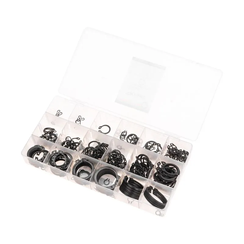 Набор наружных стопорных колец 3-32мм (300 шт/уп) KRANZ - Фото 4