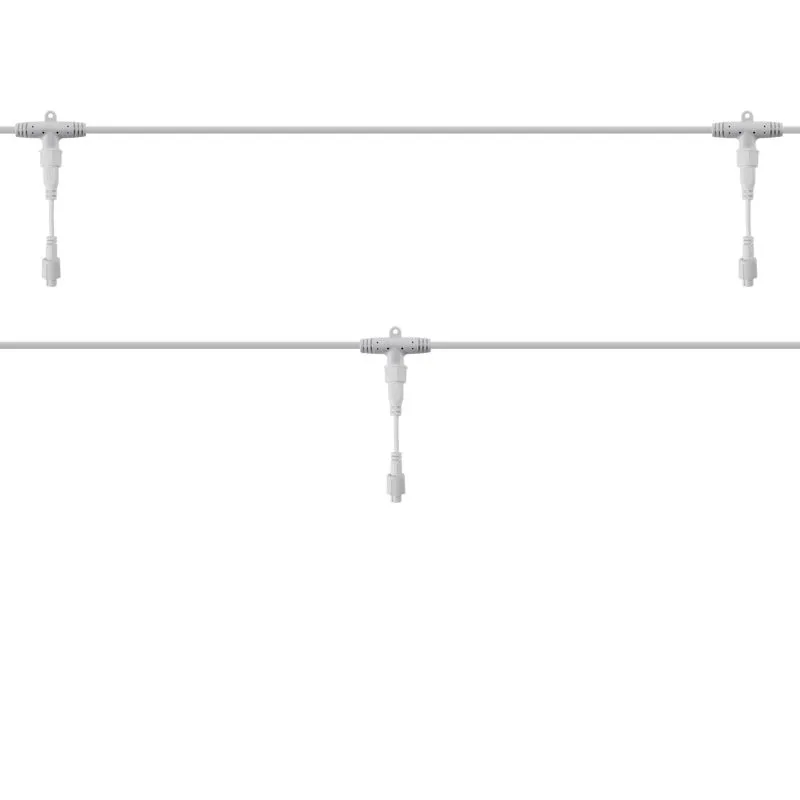 Разветвитель - шина для уличных гирлянд Professional (1 вход, 5 выходов), расстояние 100 см, белый ПВХ