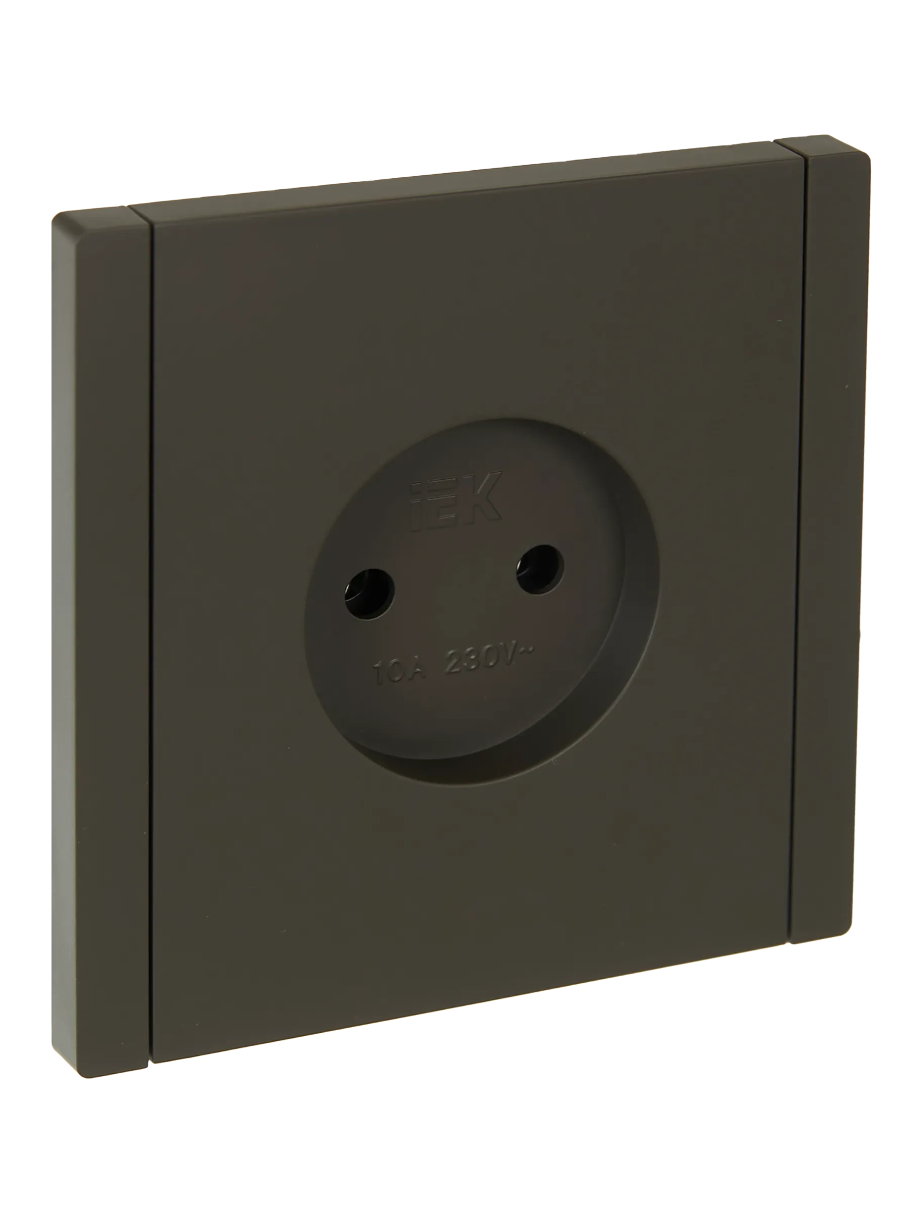 FORTE&PIANO Розетка 1-местная без заземления без защитных шторок винтовое крепление 10А FP318 серый IEK FP-R10-10-K03