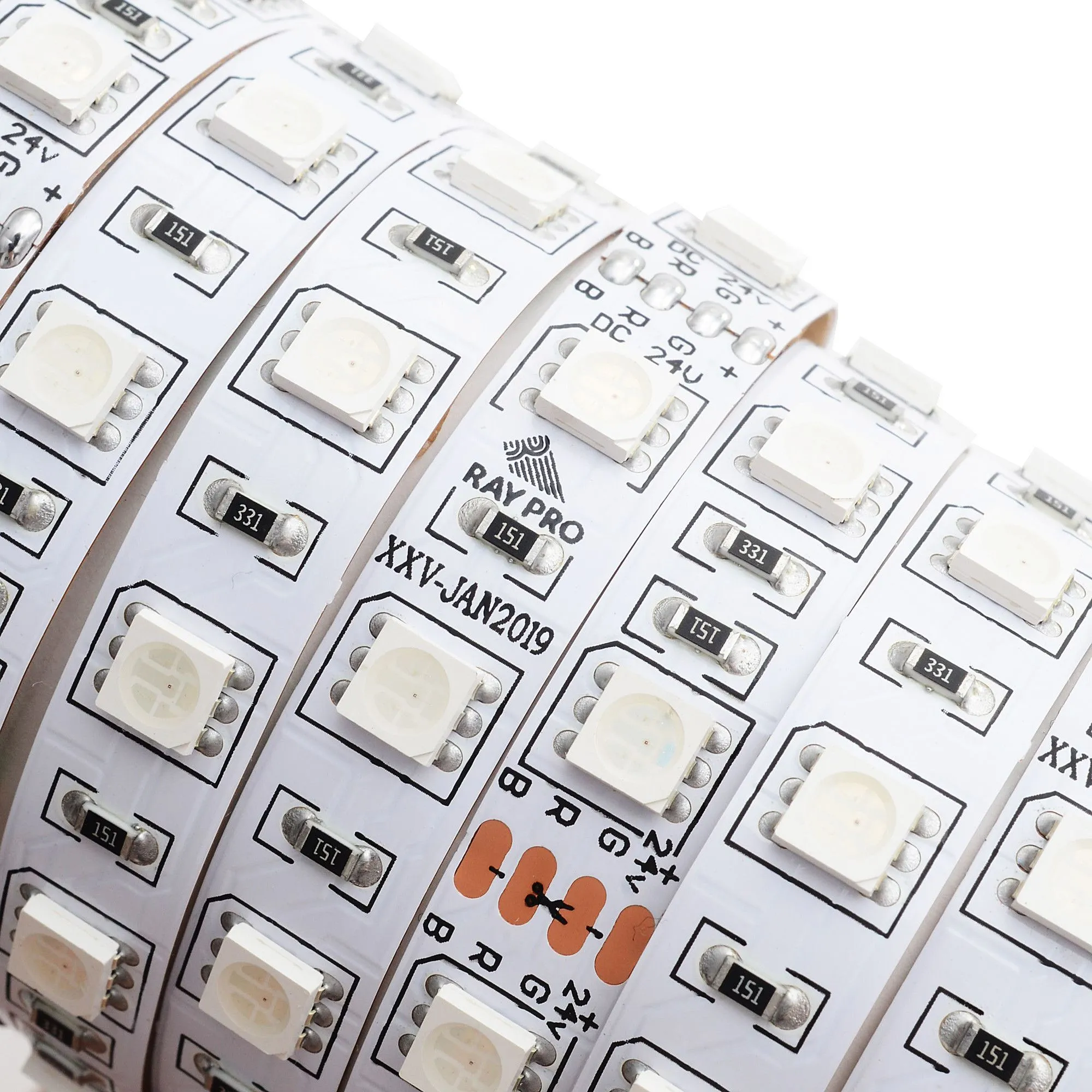 Лента светодиодная smd5050 60д/м 24В IP20 5м RGB Apeyron - Фото 7