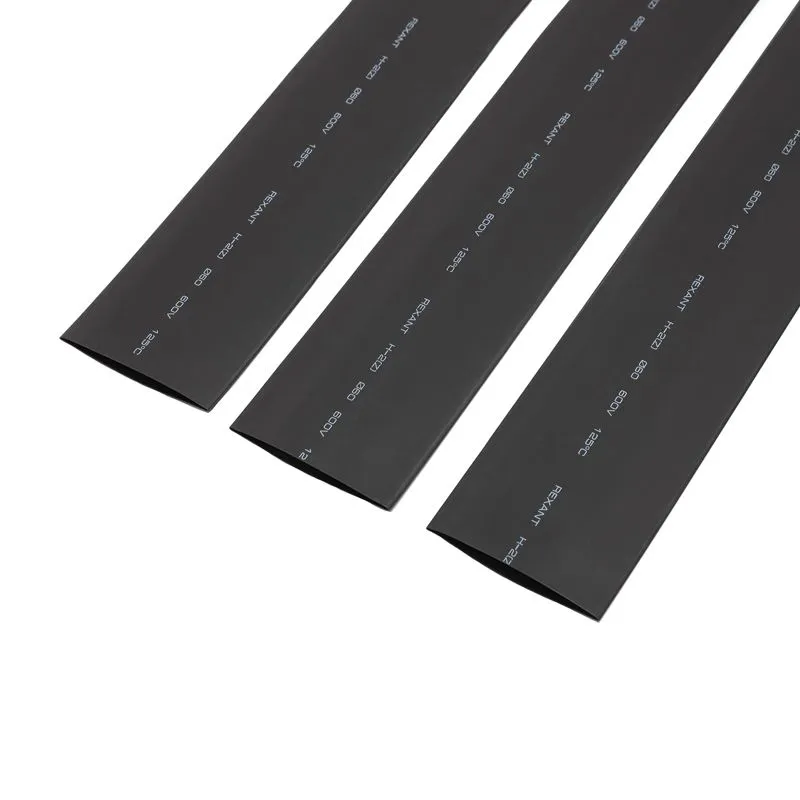 Трубка термоусаживаемая ТУТ нг 60,0/30,0мм, черная, упаковка 10 шт. по 1м REXANT - Фото 3