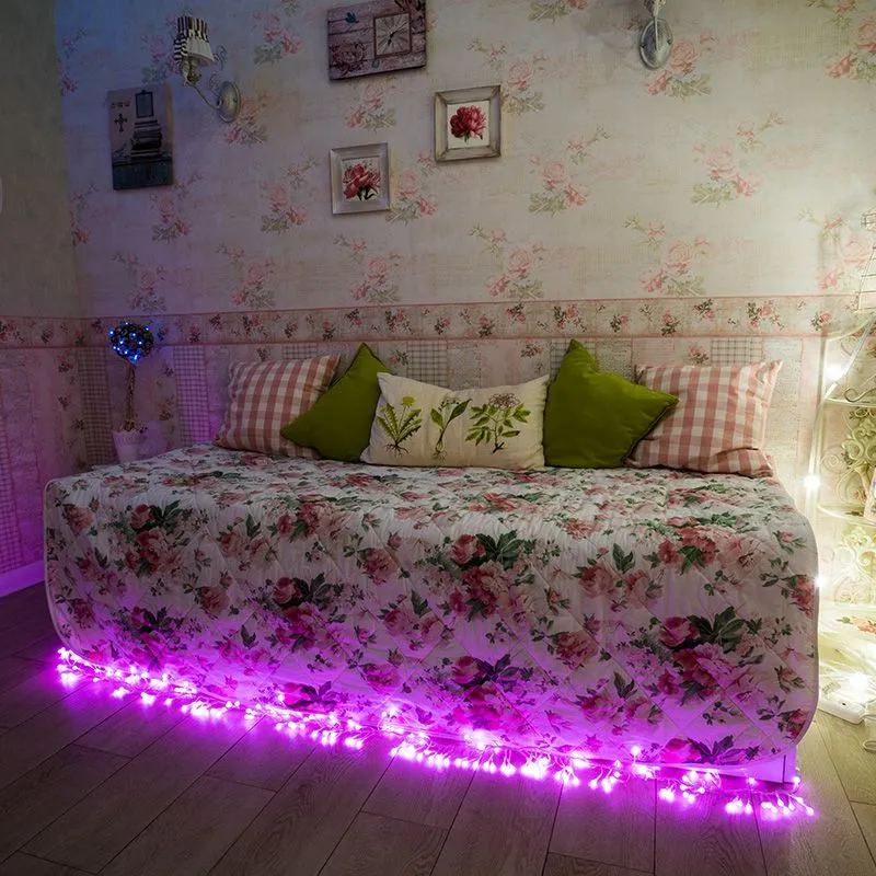 Гирлянда светодиодная Цветы Сакуры 50 LED РОЗОВЫЕ 7 метров с контроллером - Фото 2