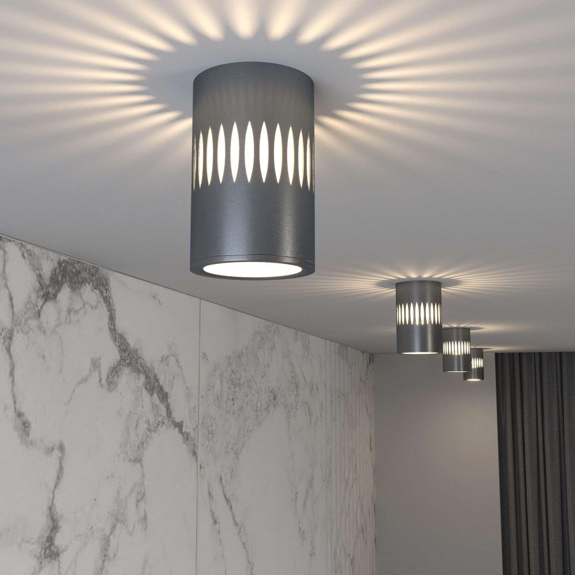 Светильник светодиодный накладной с подсветкой графит DLS026 Elektrostandard - Фото 3