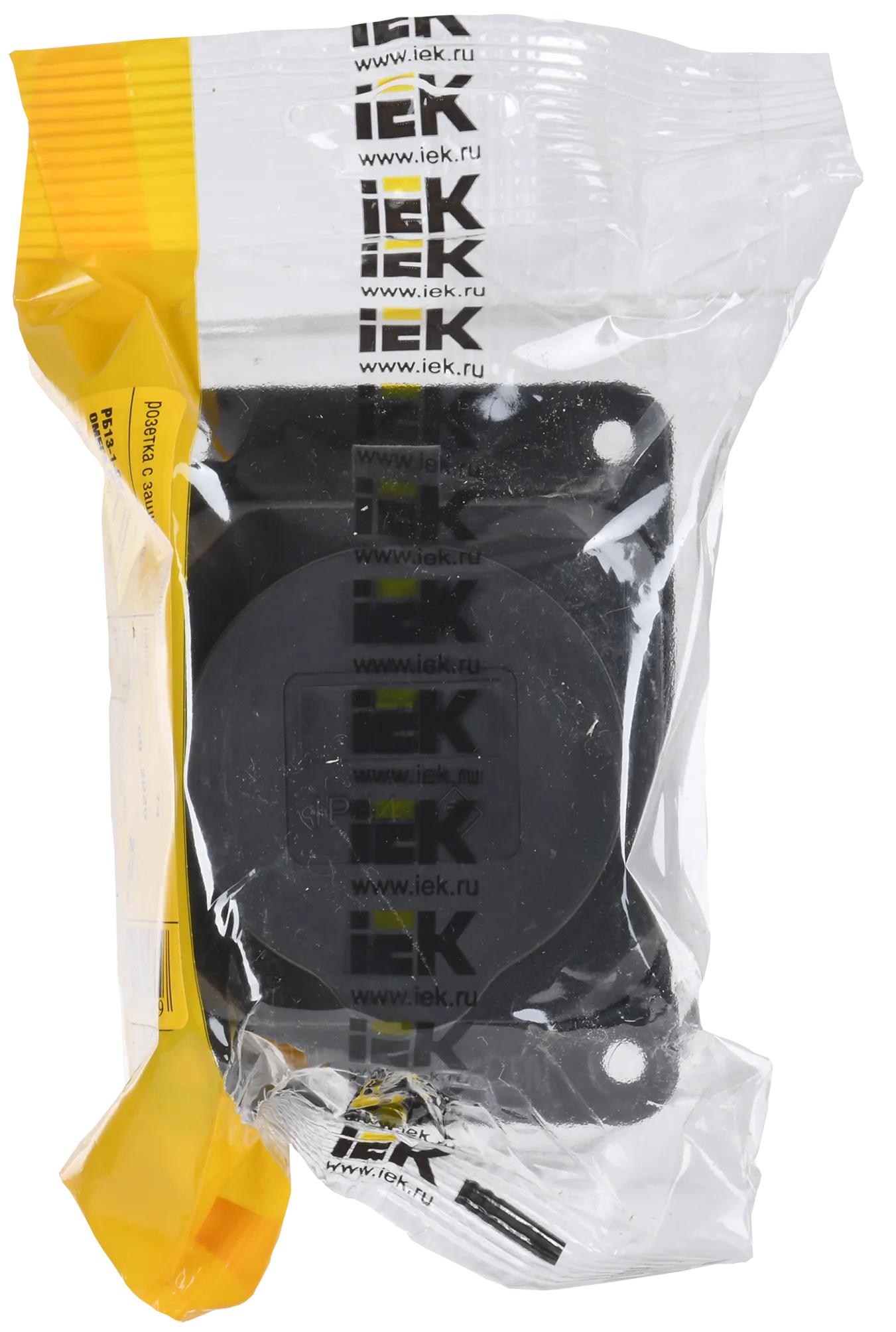 РБ13-1-0м Розетка с защитной крышкой настенная ОМЕГА IP44 каучук IEK - Фото 2