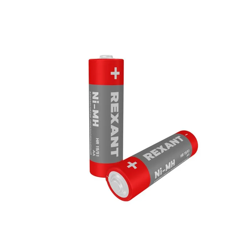 Аккумулятор Ni-MH AA/HR6, 1,2В, 1900мАч, 2 шт, блистер REXANT - Фото 2
