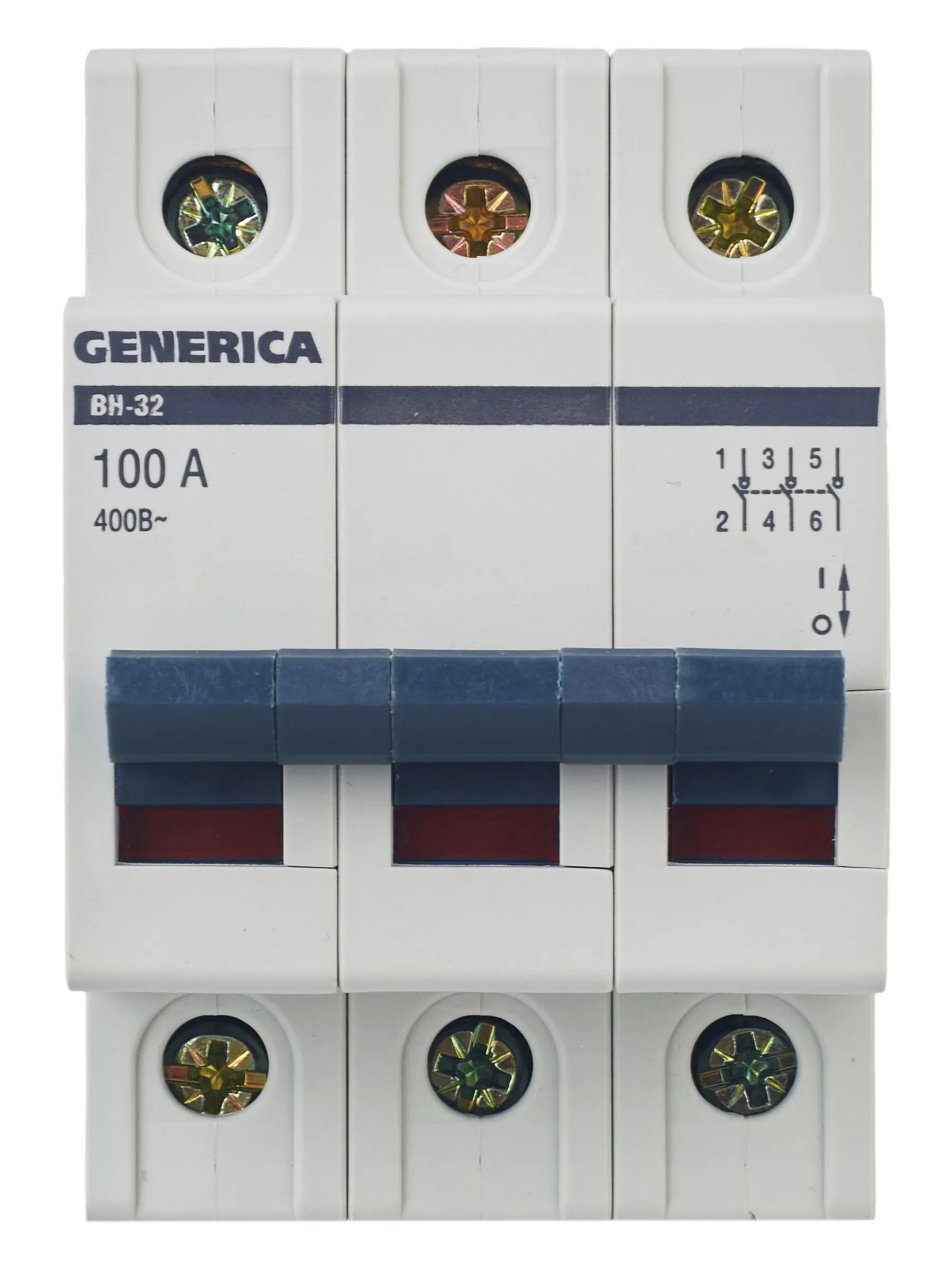 Выключатель нагрузки (мини-рубильник) ВН-32 3Р 100А GENERICA - Фото 3