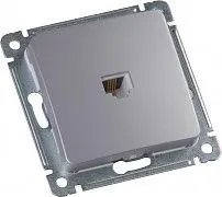 MASTER серебро Розетка тел. РСТ-400-06 РСТ-400-06