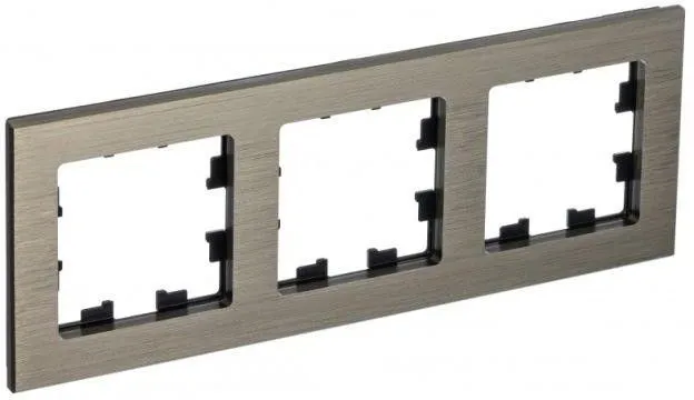 Рамка 3-м AtlasDesign Nature метал. латунь SE ATN312203