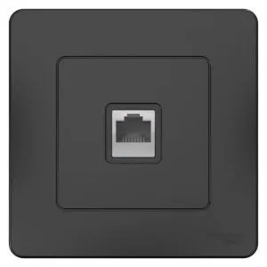 Розетка телефонная 1-м СП Blanca RJ11 антрацит SE BLNIS011006 1210386