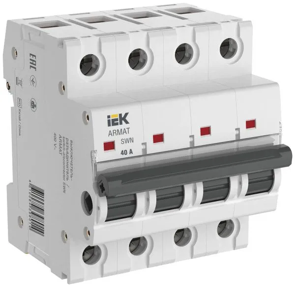 ARMAT Выключатель-разъединитель SWN 4P 40А IEK AR-SWN-4-040