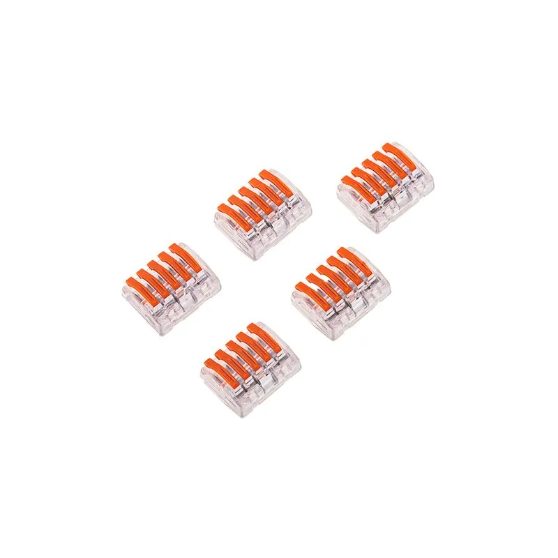 Универсальная клемма СМК 222-415, 5-проводная прозрачная 0,08-2,5/4 мм² (блистер 5 шт./уп.) REXANT - Фото 5