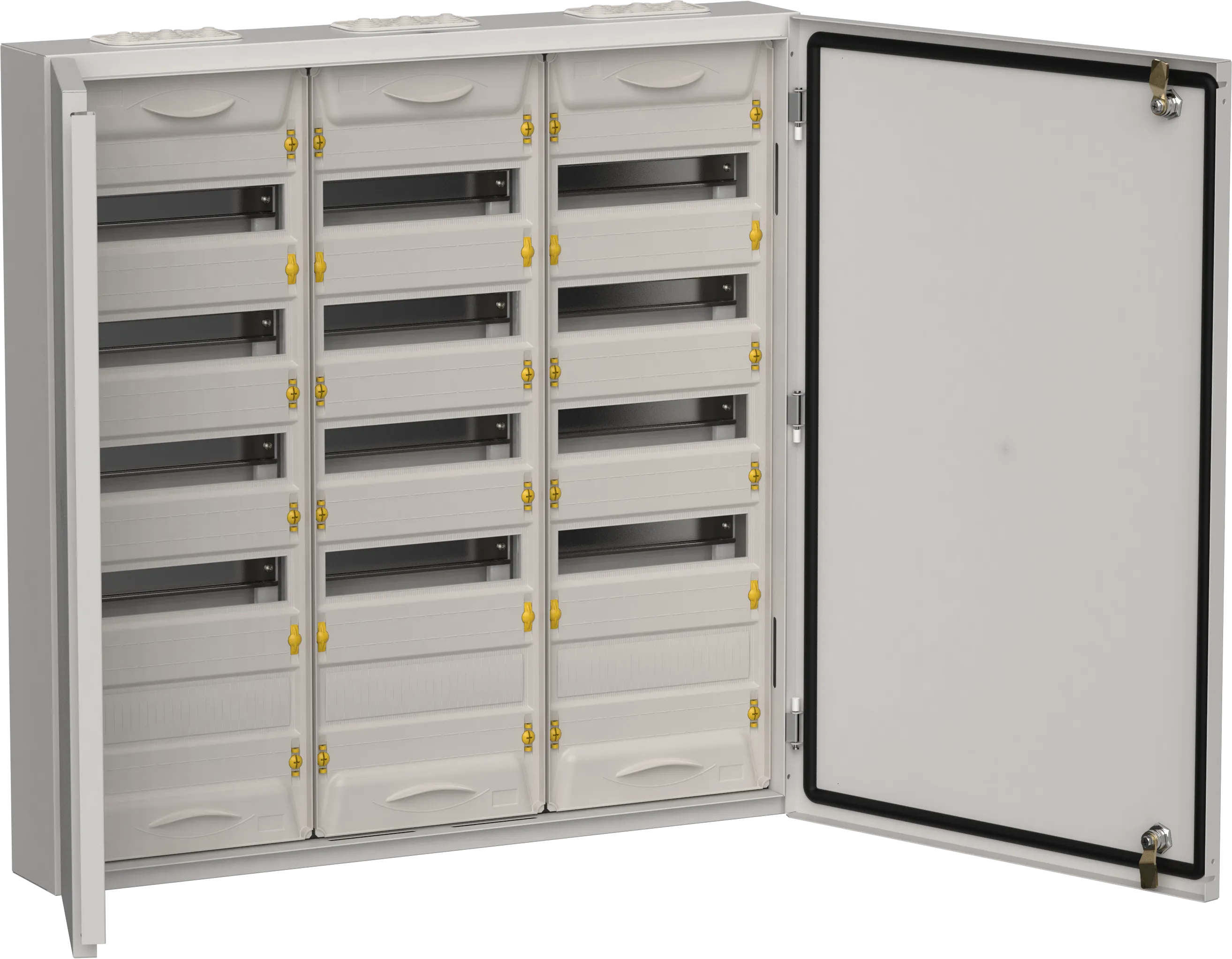 TITAN 5 Корпус металлический ЩРн-180 (3х60) 835х830х140мм IP54 серый (две двери) IEK