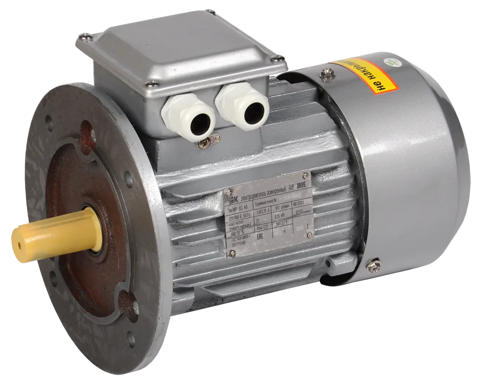 Электродвигатель асинхронный трехфазный АИР 90LA8 380В 0,75кВт 750об/мин 3081 DRIVE IEK