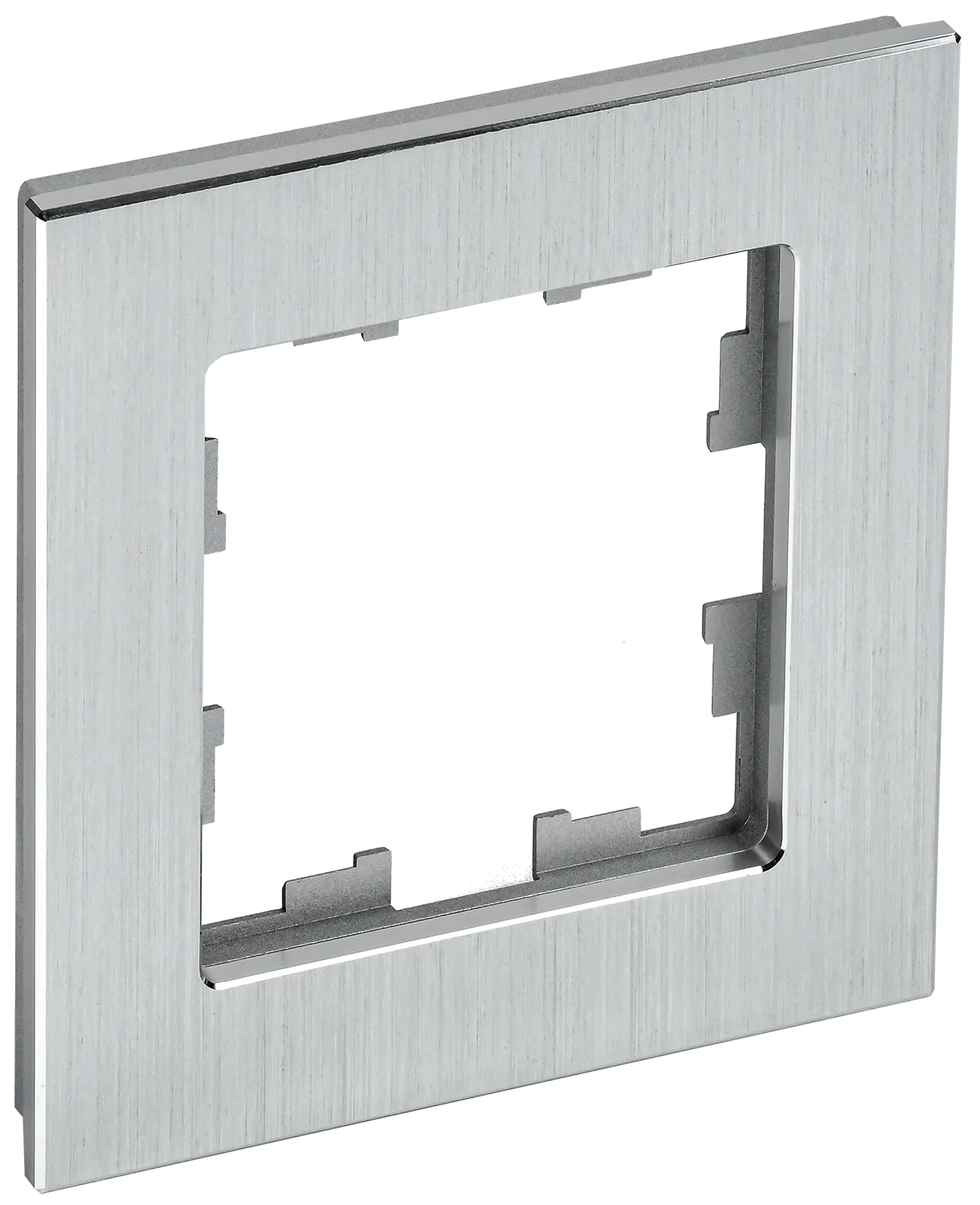 BRITE Рамка 1 -местная РУ-1-1-БрА металл алюминий IEK