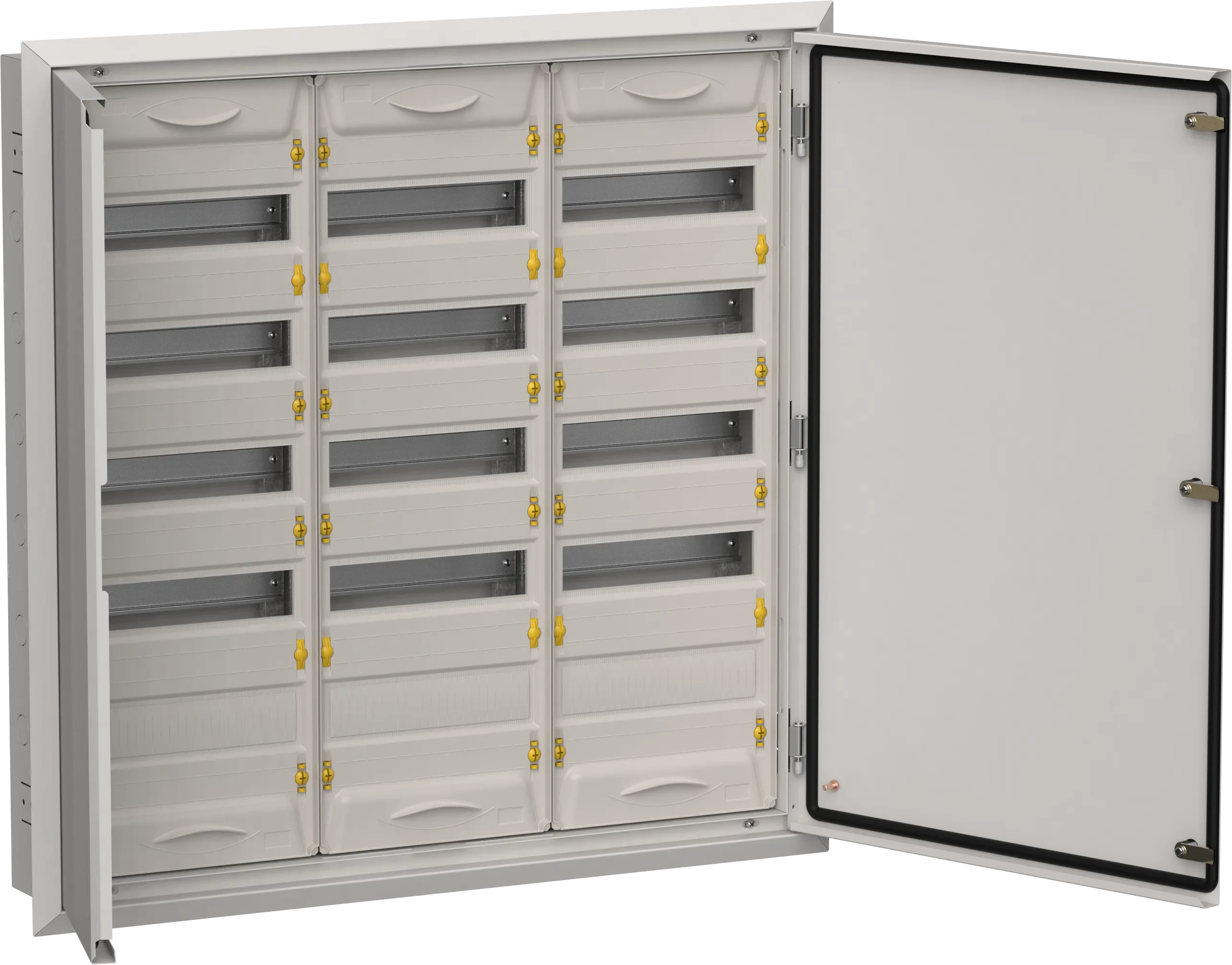 TITAN 5 Корпус металлический ЩРв-180 (3х60) 880х885х130мм IP31 серый (две двери) IEK