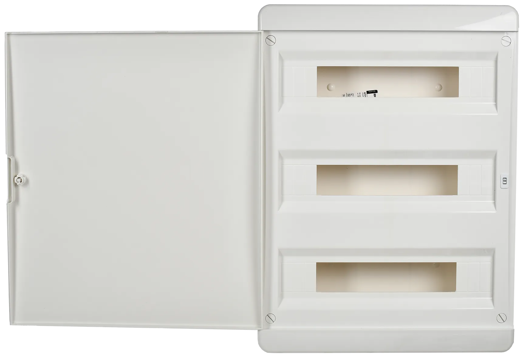 TEKFOR Корпус пластиковый БЕЛЫЙ ЩРН-П-54, IP41 белая дверь IEK - Фото 3