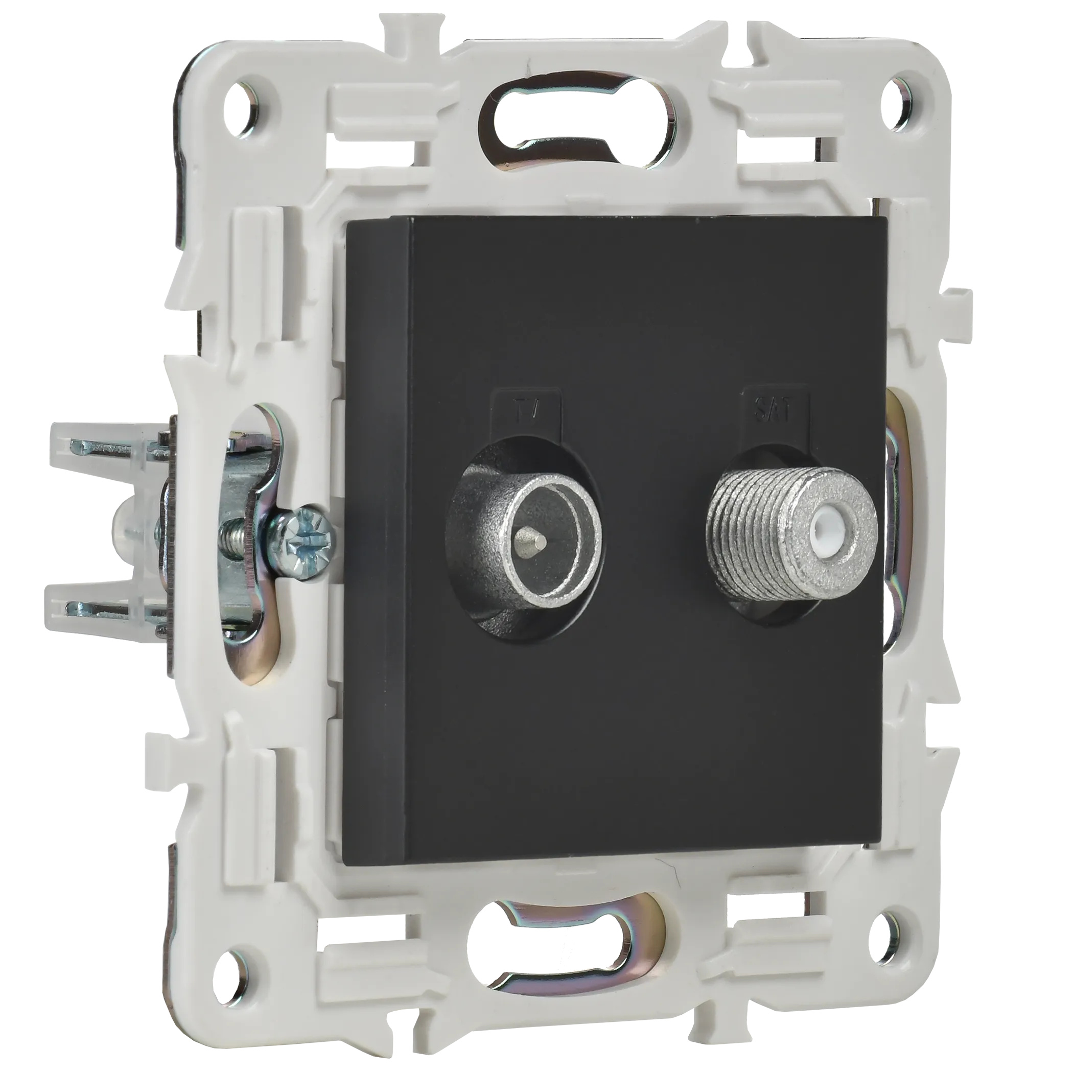 SKANDY Розетка двойная TV+SAT SK-A13Bl черный IEK - Фото 7