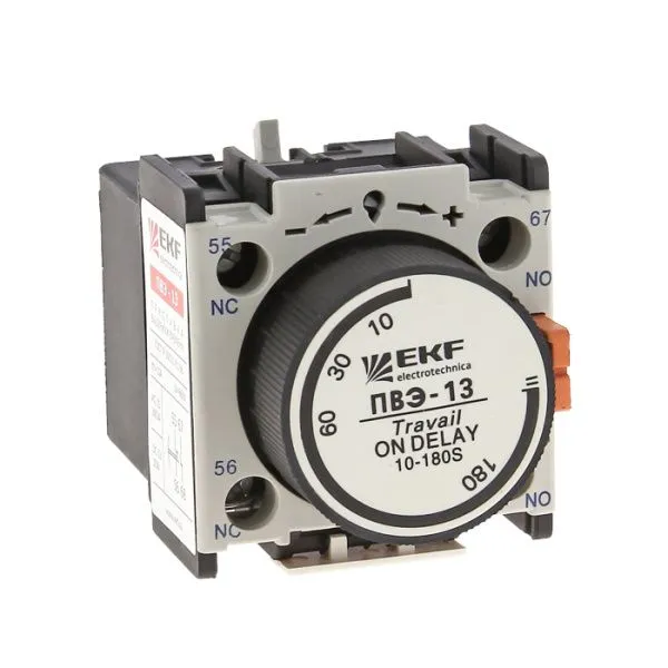 Приставка выдержки времени включения ПВЭ-11 0,1-3сек NO+NC EKF