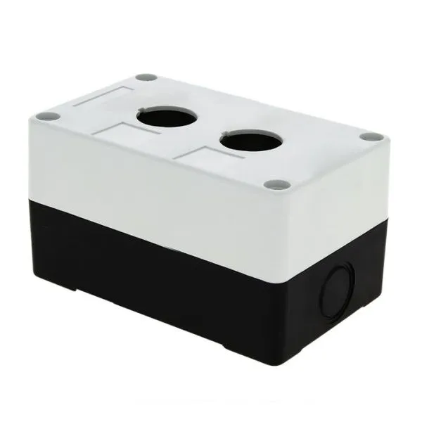 КП102 пластиковый 2 кнопки белый EKF