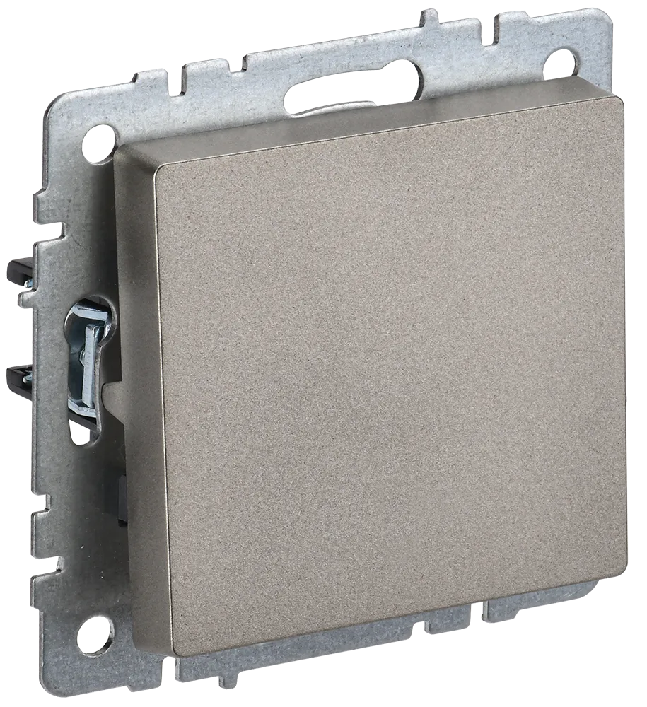 BRITE Выключатель 1-клавишный перекрестный 10А ВС10-1-3-БрШ шампань IEK BR-V13-0-10-K37