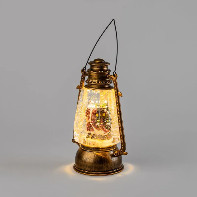 Декоративный LED-фонарь с эффектом снегопада и подсветкой Санта-Клаус USB, теплое белое свечение NEON-NIGHT 501-066