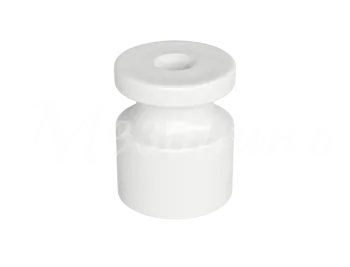 Изолятор пластиковый для наружного монтажа витой электропроводки, D20х24мм, цвет -белый, серия УСАДЬ