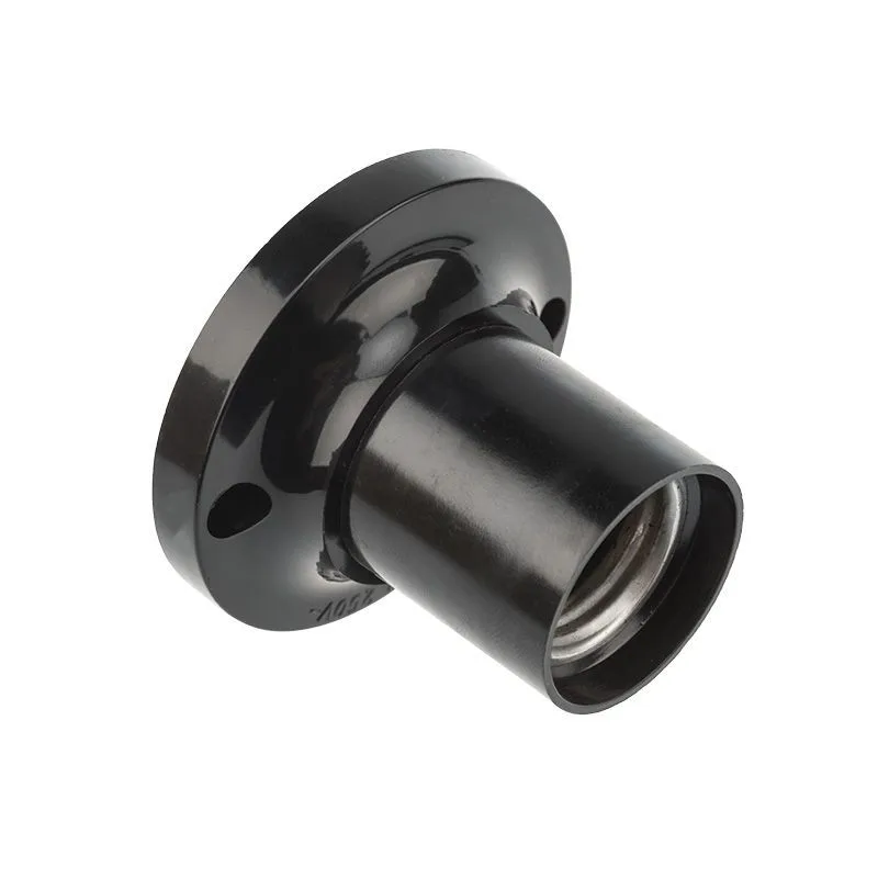 Патрон карболитовый потолочный Е27 черный, c этикеткой REXANT 11-8818