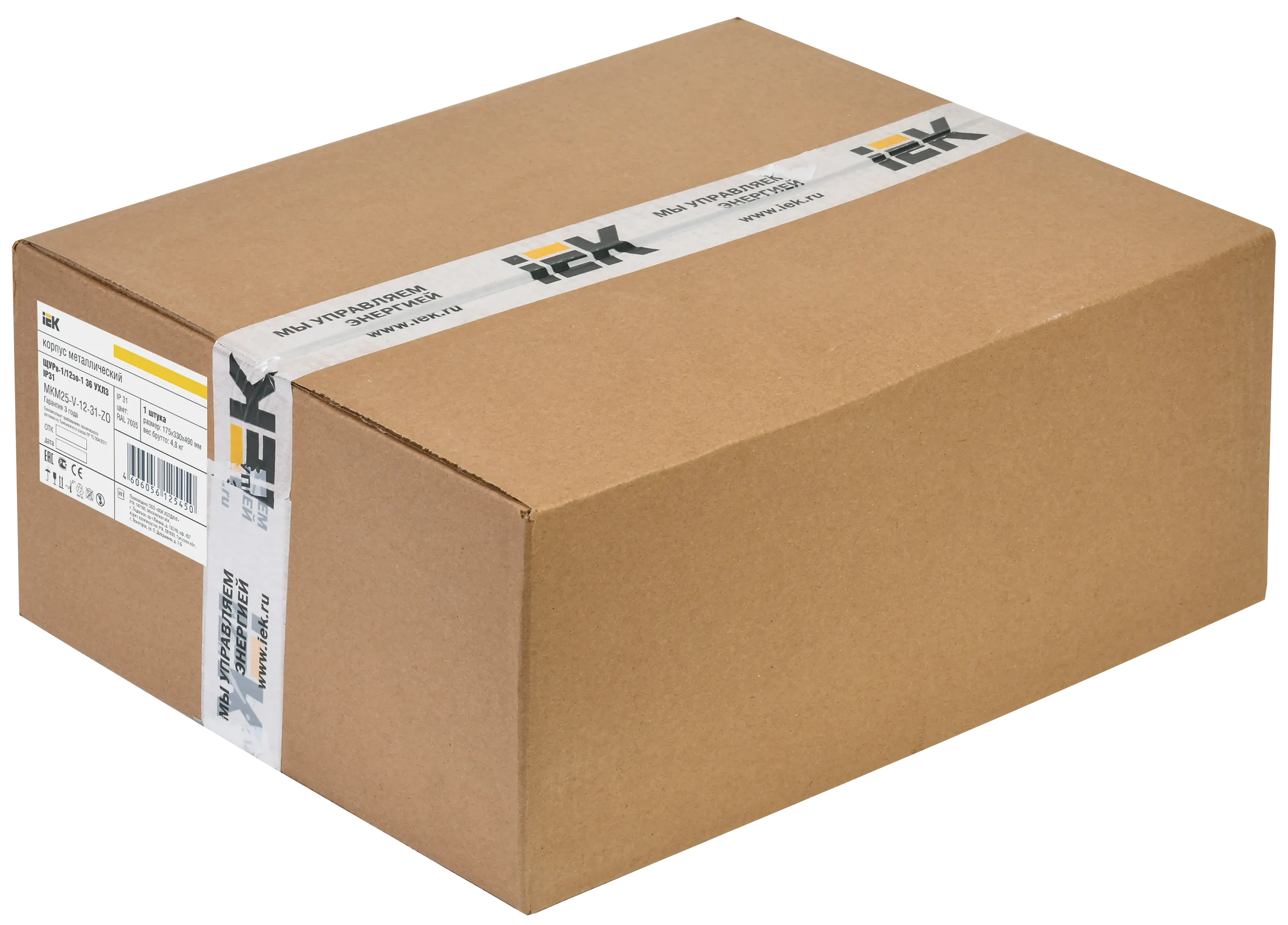 TITAN Корпус металлический ЩУРв-1/12 (480х320х165мм) IP31 IEK - Фото 2