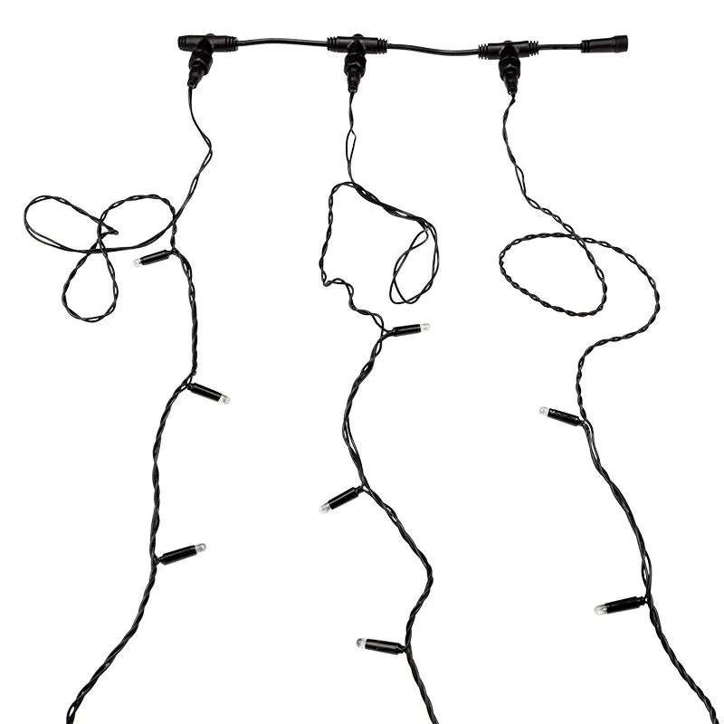 Гирлянда LED ClipLight 24V, 3 нити по 20 м, свечение с динамикой, цвет диодов Белый - Фото 3