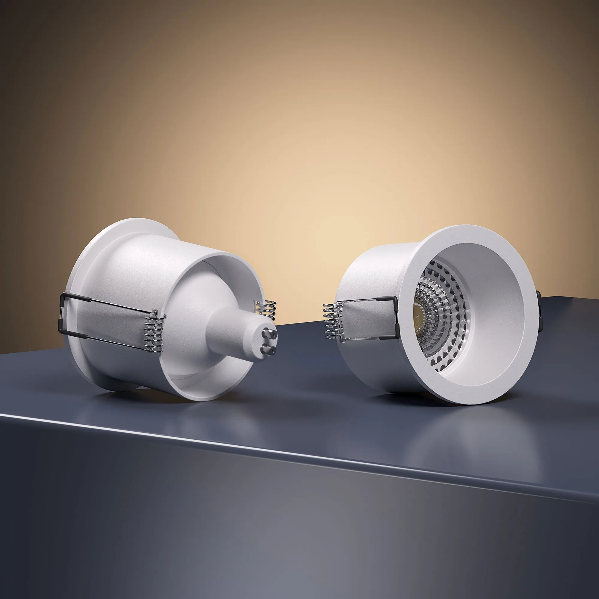 Светильник встраиваемый GU10 белый 25002/01 Elektrostandard - Фото 2