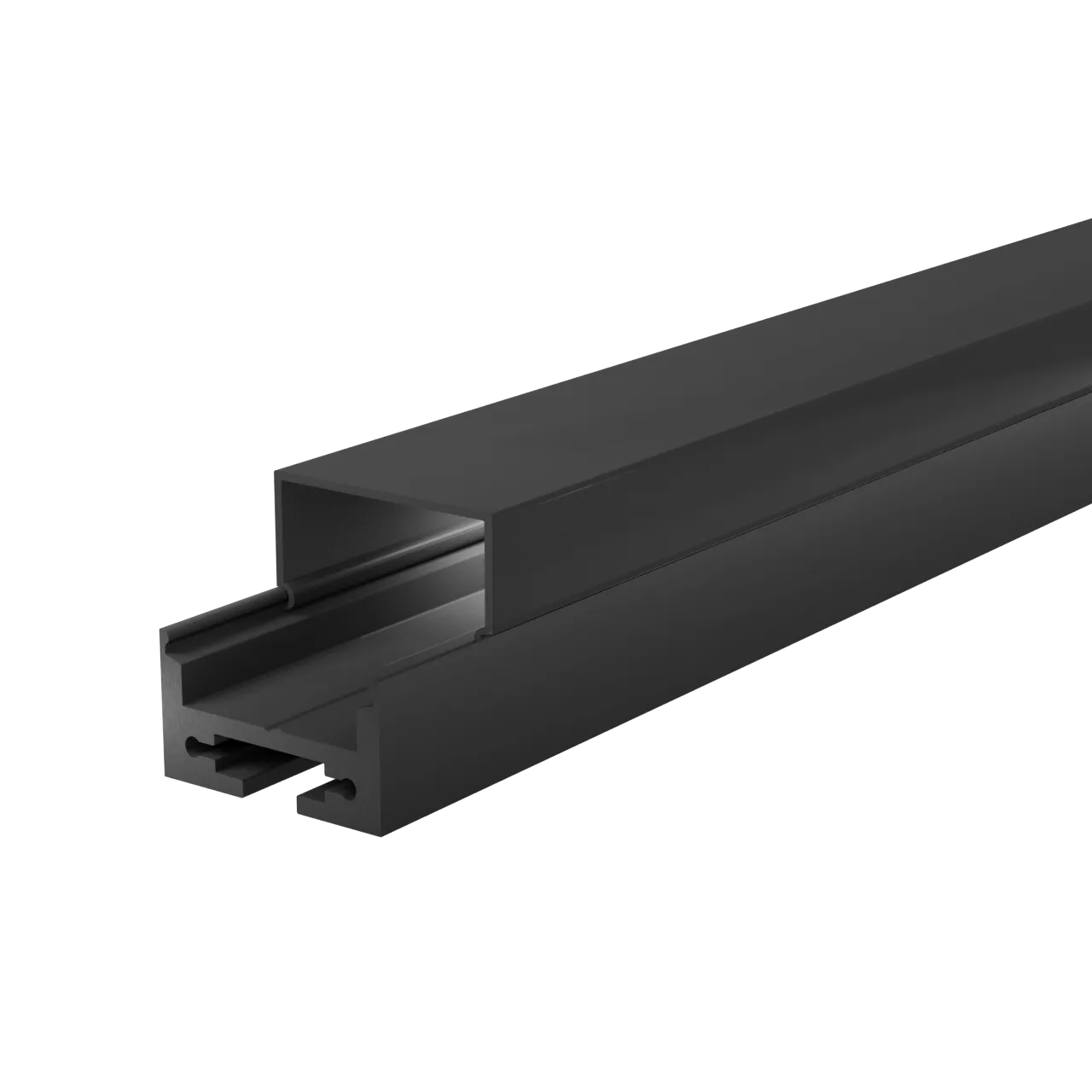 Профиль алюминиевый WOLTA WAP-S/H-20/20/2000-B накладной/подвесной черный 20х20х2000мм. Совместим с подвесами WOLTA МК-2 и МК-4 WAP-S/H-20/20/2000-B