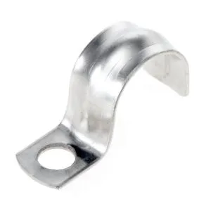 Скоба металлическая однолапковая СМО d21-22 мм отв. d 6,5 мм (100 шт/уп) Промрукав PR08.3744