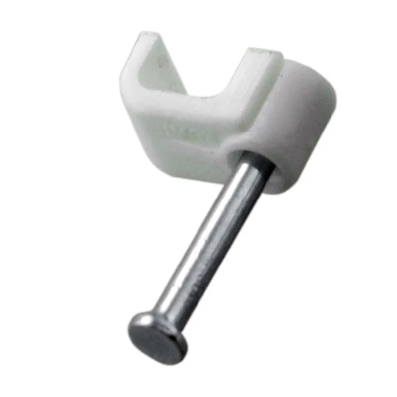 Крепеж кабеля плоский 6х4 мм, белый (50 шт/уп) REXANT - Фото 5