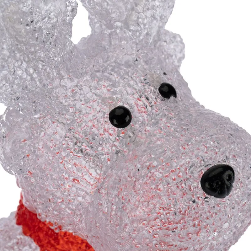 Акриловая светодиодная фигура Олененок в шарфе 20х17х30 см, 24 светодиода, батарейки 2хAA (не входят в комплект) NEON-NIGHT - Фото 5