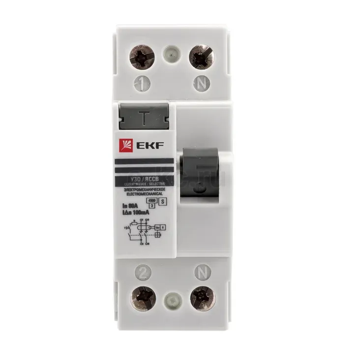 УЗО 2P 40А 30мА тип АС эл. Basic elcb-2-40-30e-sim