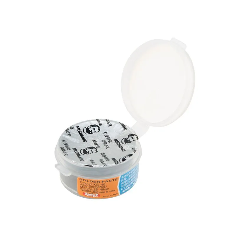 Припой-паста (паяльная паста), 35гр, (олово 63%, свинец 37%), баночка - Фото 2