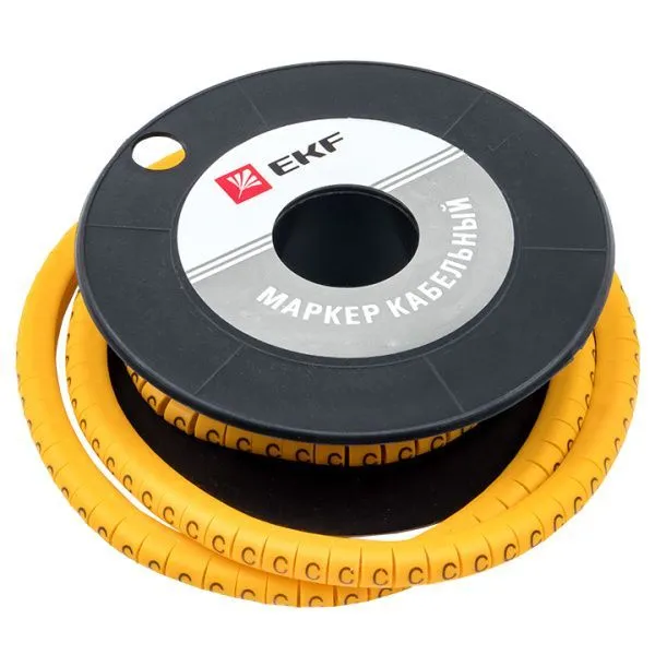 Маркер кабельный 1,5 мм2 "C" (1000 шт.) (ЕС-0) EKF - Фото 3