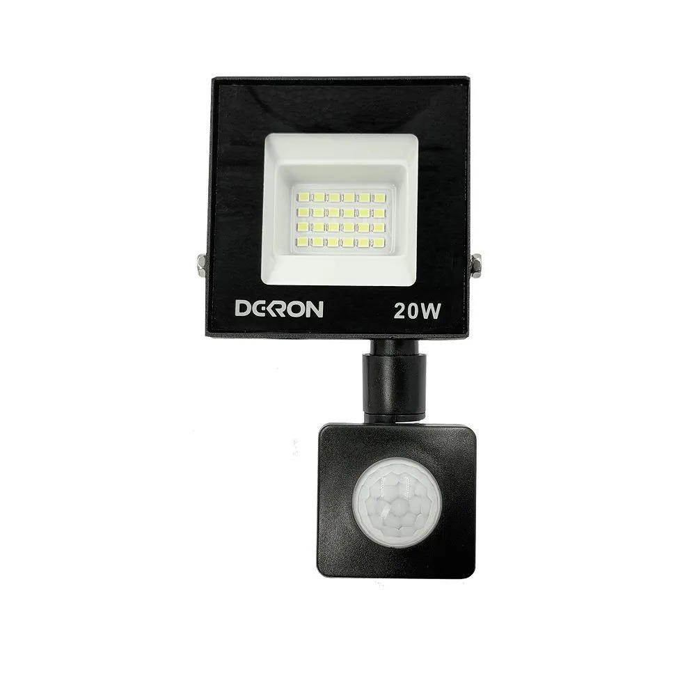 Прожектор светодиодный с датчиком 20Вт, 1600лм, 5700K, IP65 DEKRON - Фото 2