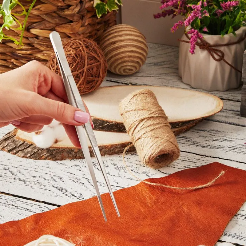 Пинцет прямой рифленый 200мм ПРОФИ - Фото 4