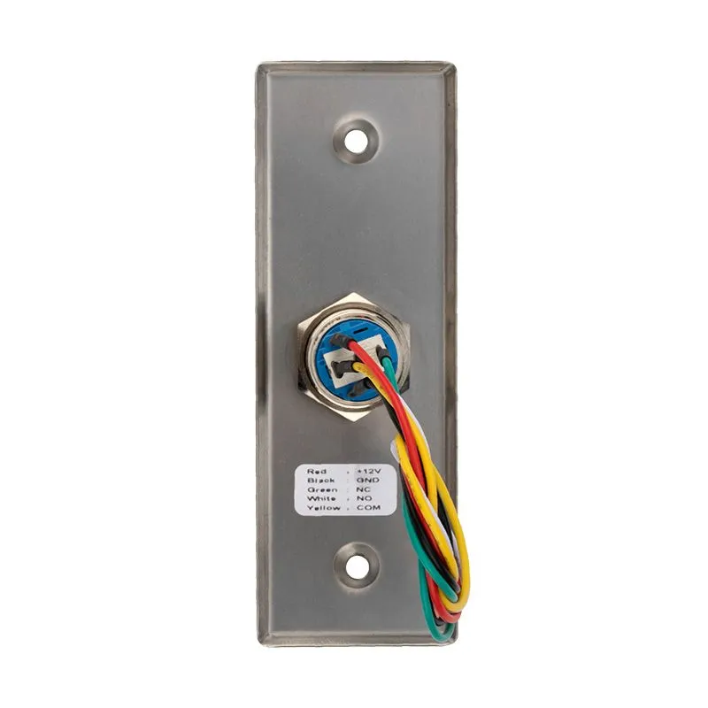 Кнопка «Выход» металлическая с синей подсветкой SB-60 врезного типа - Фото 4